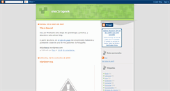 Desktop Screenshot of electrogeek.blogspot.com