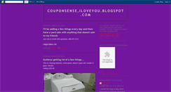 Desktop Screenshot of couponsenseiloveyou.blogspot.com