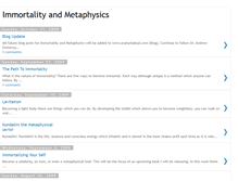 Tablet Screenshot of immortalityandmetaphysics.blogspot.com