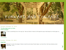 Tablet Screenshot of forwardandtowards.blogspot.com