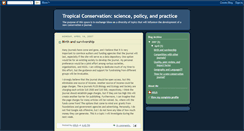 Desktop Screenshot of e-tropicalconservation.blogspot.com