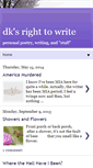 Mobile Screenshot of dkrighttowrite.blogspot.com