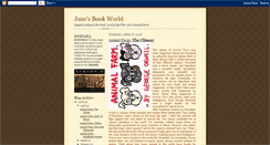 Desktop Screenshot of janesbookworld.blogspot.com