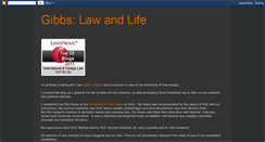 Desktop Screenshot of gibbslawandlife.blogspot.com