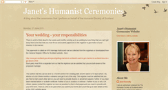 Desktop Screenshot of janetshumanistceremonies.blogspot.com