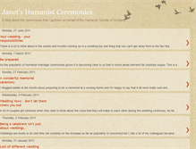 Tablet Screenshot of janetshumanistceremonies.blogspot.com