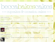 Tablet Screenshot of beccabakescake.blogspot.com