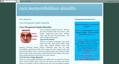 Desktop Screenshot of caramenyembuhkansinusitiss.blogspot.com