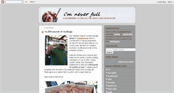 Desktop Screenshot of imneverfull.blogspot.com