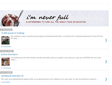 Tablet Screenshot of imneverfull.blogspot.com