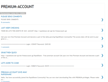 Tablet Screenshot of premium-account.blogspot.com