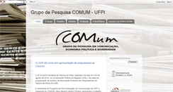 Desktop Screenshot of grupodepesquisacomum-ufpi.blogspot.com