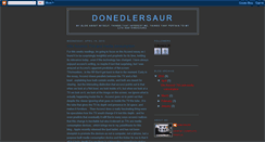 Desktop Screenshot of donedlersaur.blogspot.com