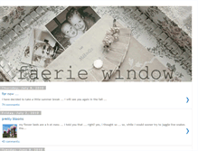 Tablet Screenshot of myfaeriewindow.blogspot.com