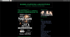Desktop Screenshot of homosapiensargentino.blogspot.com