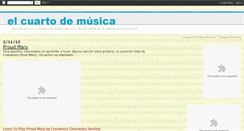 Desktop Screenshot of elcuartodemusica.blogspot.com