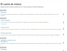 Tablet Screenshot of elcuartodemusica.blogspot.com