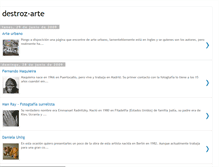 Tablet Screenshot of destroz-arte.blogspot.com