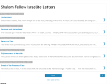 Tablet Screenshot of israeliteletters.blogspot.com