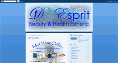 Desktop Screenshot of despritbeauty.blogspot.com