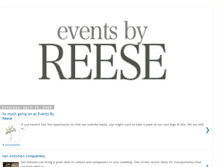 Tablet Screenshot of eventsbyreese.blogspot.com