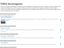 Tablet Screenshot of forcenewsmagazine.blogspot.com