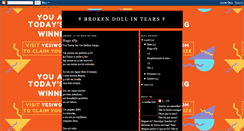 Desktop Screenshot of broken-doll-in-tears.blogspot.com