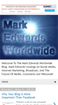 Mobile Screenshot of markedwardsworldwide.blogspot.com