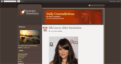Desktop Screenshot of elevensomething.blogspot.com