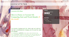 Desktop Screenshot of coconutoilforface.blogspot.com