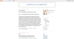 Desktop Screenshot of karolinaramqvist.blogspot.com