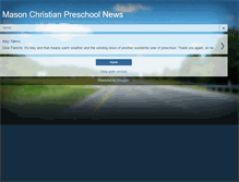 Tablet Screenshot of masonchristianpreschoolnews.blogspot.com