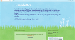 Desktop Screenshot of elsasdotter.blogspot.com