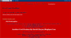 Desktop Screenshot of another-cool-product-by-david-cheyne.blogspot.com