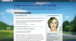 Desktop Screenshot of claudiatanzer-tesolteslteflteacher.blogspot.com