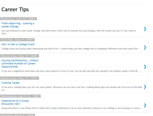 Tablet Screenshot of online-career-tips.blogspot.com