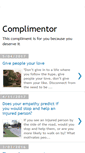 Mobile Screenshot of complimentor.blogspot.com