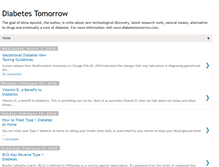 Tablet Screenshot of diabetestomorrow.blogspot.com