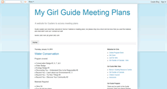 Desktop Screenshot of girlguidemeetingplans.blogspot.com