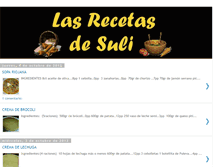 Tablet Screenshot of lasrecetasdesuli.blogspot.com