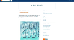 Desktop Screenshot of amiagayblog.blogspot.com