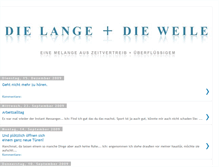 Tablet Screenshot of dielangeunddieweile.blogspot.com