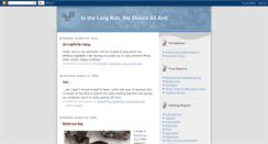 Desktop Screenshot of longrunknitter.blogspot.com