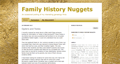 Desktop Screenshot of familyhistorynuggets.blogspot.com