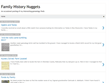 Tablet Screenshot of familyhistorynuggets.blogspot.com