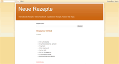 Desktop Screenshot of neuerezepte.blogspot.com