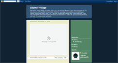 Desktop Screenshot of boomervillage.blogspot.com