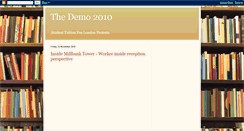 Desktop Screenshot of demo2010protest.blogspot.com