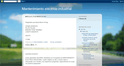 Desktop Screenshot of mantenimientoelectricoinsustrial.blogspot.com