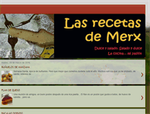 Tablet Screenshot of lasrecetasdemerx.blogspot.com